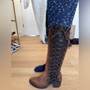 Freebird by Steven Leather Lace up Boots